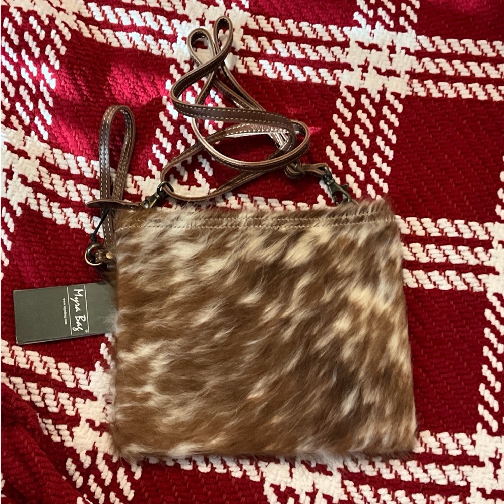Myra Bag Brown and Cream Crossbody